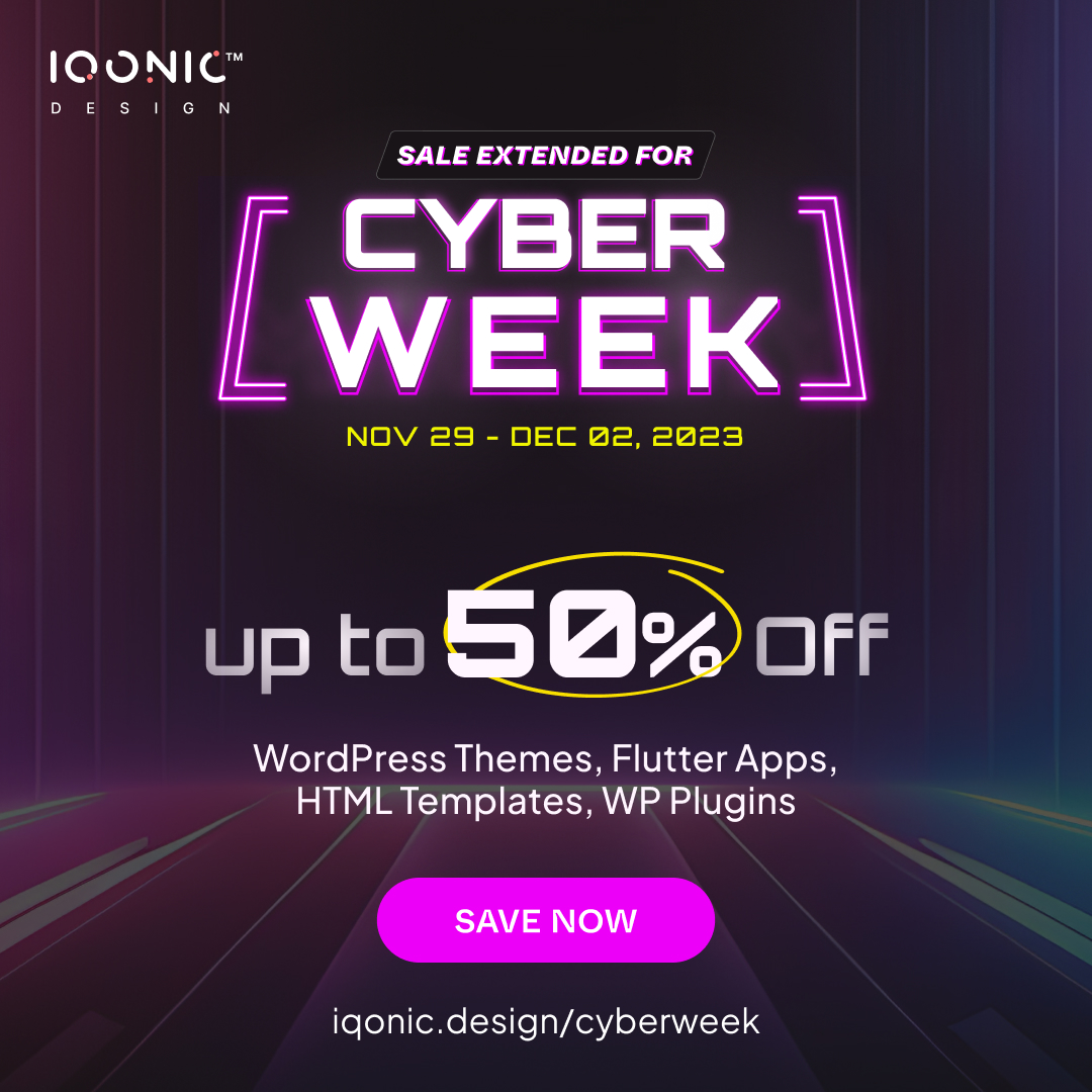 upto 50% OFF at Cyber Week 2023 Exclusive Deals 